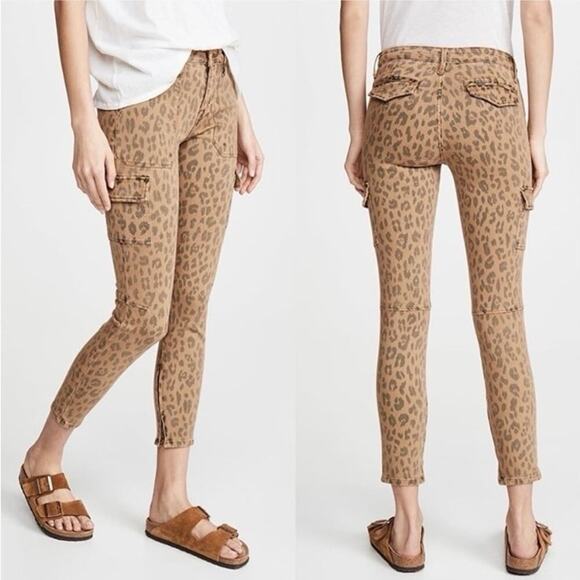 Frame Cargo Cheetah Skinny Pants Size 29 - Picture 2 of 10